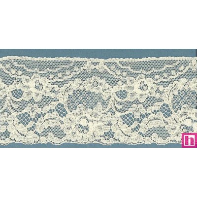 64358 PUNTILLA VALENCIE LAURATO 65 MM. ALGODON 92%-POLIAMIDA 8% BEIG Venta en piezas de 20.00 M