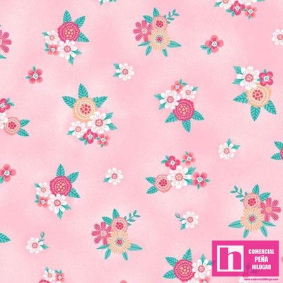 64661 PATCH.AMERICANO LLAMA NIRVANA (05) 110 CM. ALGODON 100% ROSA Venta en piezas de 6.80 M