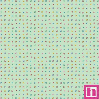 66937 PATCH. AMERICANO SEW PRETTY (12) 110 CM. ALGODON 100% MENTA Venta en piezas de 7.00 M