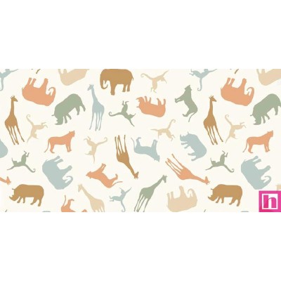 67506 PERCALE ESTAMPADO ROCH (01) 1.50 M. 115 GR/M2. ALGODON 100% CREMA Venta en piezas de 10.00 M