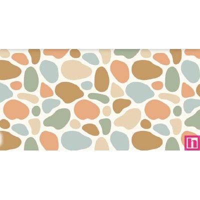 67508 PERCALE ESTAMPADO ROCH (03) 1.50 M. 115 GR/M2. ALGODON 100% CREMA Venta en piezas de 10.00 M