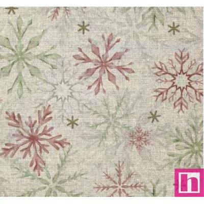 67556 LONETA HALP PANAMA ESTAMPADA REYNA (02) 1.40 M.-200 GR/M2- ALGODON 100% CRUDO/MULTI Venta en piezas de 12.00 M