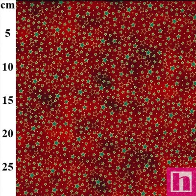 67588 PATCH.AMERICANO NIPPER - SIMON ADAMS (01) 110 CM. ALGODON 100% ROJO/DORADO Venta en piezas de 6.00 M