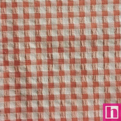 67607 VICHY SEERSUKER INDYA (04) 150 CM. 150 GR/M2. ALG.ORG. 60%-POL.REC. 40% MELOCOTON Venta en piezas de 7.00 M