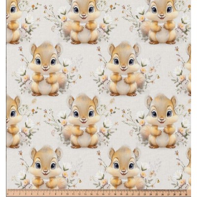 67655 TEJIDO ESTAMPADO MELANIA (01) 1.50 M. 115 GR/M2. ALGODON 100% LINO Venta en piezas de 10.00 M