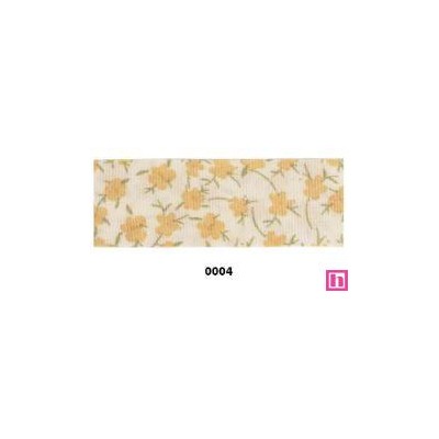 814218-25-0004 CINTA DOBLE ESTAMPADA TIZZIANA 25 MM POLIESTER 100% AMARILLO Venta en piezas de 22.80 M