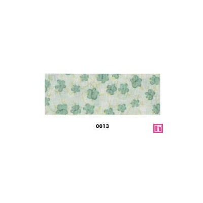 814218-25-0013 CINTA DOBLE ESTAMPADA TIZZIANA 25 MM POLIESTER 100% VERDE Venta en piezas de 22.80 M