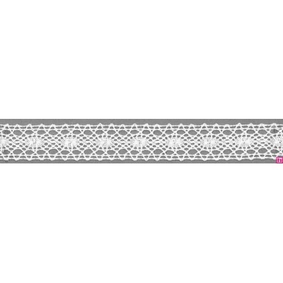 9302-0 ENTREDOS BOLILLO ORNELA 20 MM. ALGODON 100% BLANCO Venta en piezas de 25.00 M