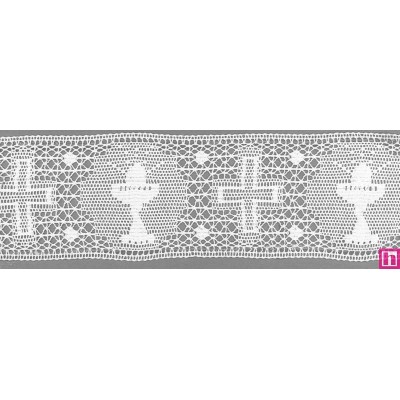 9314-0 ENTREDOS BOLILLO ZYAN 60 MM. ALGODON 100% BLANCO Venta en piezas de 25.00 M