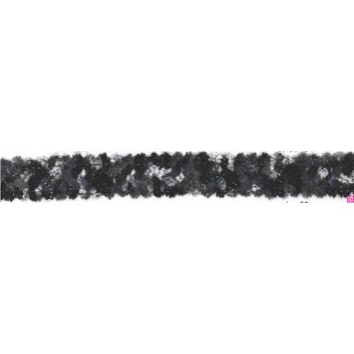 9649-92 GALON FANTASIA MENELIK 20 MM. POLIESTER RECICLADO 97%-POLIESTER 3% NEGRO Venta en piezas de 12.50 M