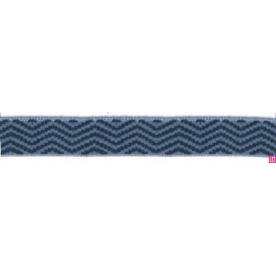 9656-30-0531 CINTA JACQUARD LIMBER 30 MM. ACRILICO 95%-ALGODON 3%-PA 2% AZUL Venta en piezas de 12.50 M