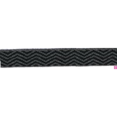 9656-30-9296 CINTA JACQUARD LIMBER 30 MM. ACRILICO 95%-ALGODON 3%-PA 2% NEGRO Venta en piezas de 12.50 M