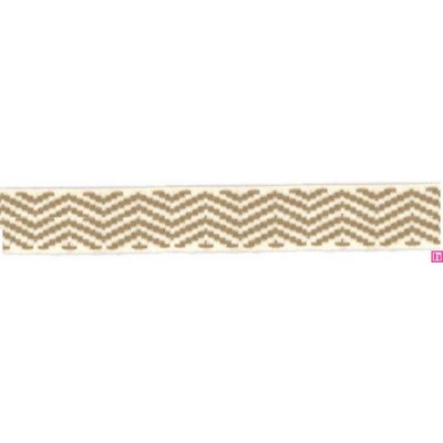 9656-30-9390 CINTA JACQUARD LIMBER 30 MM. ACRILICO 95%-ALGODON 3%-PA 2% NATURAL Venta en piezas de 12.50 M