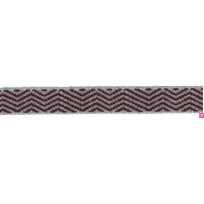 9656-30-9447 CINTA JACQUARD LIMBER 30 MM. ACRILICO 95%-ALGODON 3%-PA 2% GRIS Venta en piezas de 12.50 M