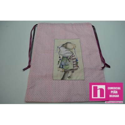 983073 ALTILLO DE LOS DUENDES BOLSA ROPA SUCIA 36X50 ALGODON 100% SURTIDO Venta en piezas de 2.00 U