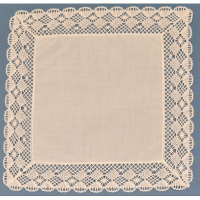 983693-104 PAÑUELO ENCAJE ALGODON 100% NATURAL Venta en piezas de 1.00 U