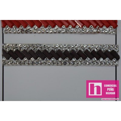 CH1581 MARRON DRIMO GALON FANTASIA TERMO-ADHESIVO 10 MM. METALIZADO MARRON Venta en piezas de 4.50 M