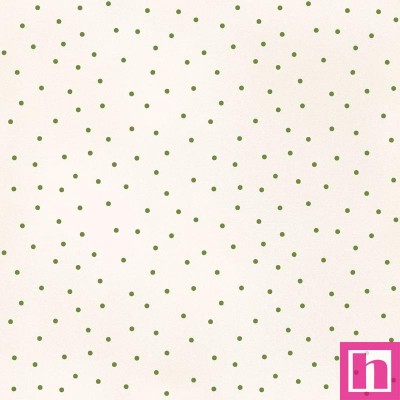 P0017-MAS8119-EG PATCH. AMERICANO BEAUTIFUL BASICS (091) SCATTER DOT-110 CM. ALGODON 100% NATURAL/VERDE Venta en piezas de 4.55 