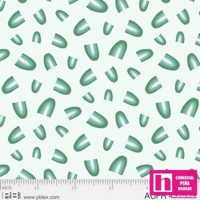 P121-4375 G PATCH. AMERICANO  AUSSIE FRIENDS (08)  110 CM. ALGODON 100% AGUA Venta en piezas de 7.00 M