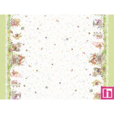 P121-FAIG 5154MU PATCH. AMERICANO FAIRY GARDEN (02) 110 CM. ALGODON 100% BLANCO/MULTI Venta en piezas de 7.00 M