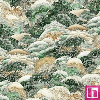 P121-NAMW5657G PATCH. AMERICANO NAMI 108 (01) 270 CM. ALGODON 100% VERDE Venta en piezas de 7.00 M