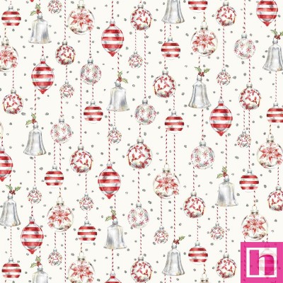 P121-OCHR 5063E PATCH. AMERICANO ORNAMENTAL CHRISTMAS (05) 110 CM. ALGODON 100% CREMA Venta en piezas de 7.00 M