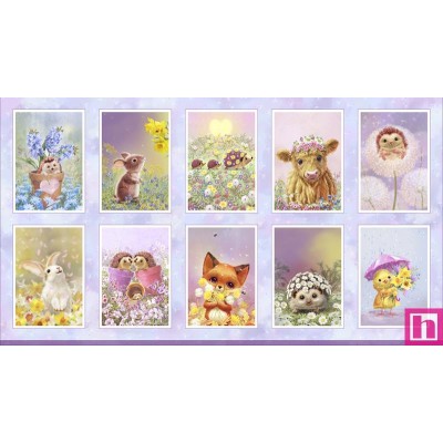P121-SSWE6147PA PATCH. AMERICANO SPRING SWEETIES (03) PANEL 60X110 CM. ALGODON 100% MULTI Venta en piezas de 4.55 M