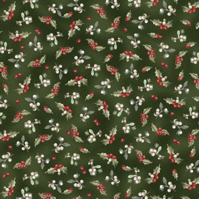 P121-WISO6232G PATCH. AMERICANO WINTER SONG (05) 110 CM. ALGODON 100% VERDE Venta en piezas de 7.00 M