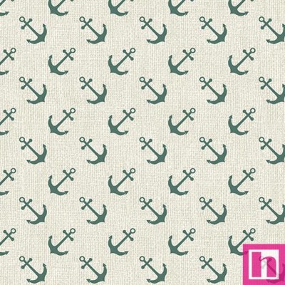 P133-16055-07 PATCH.AMERICANO A PLACE AT THE COAST (10) 110 CM. ALGODON 100% MARFIL/VERDE Venta en piezas de 6.80 M