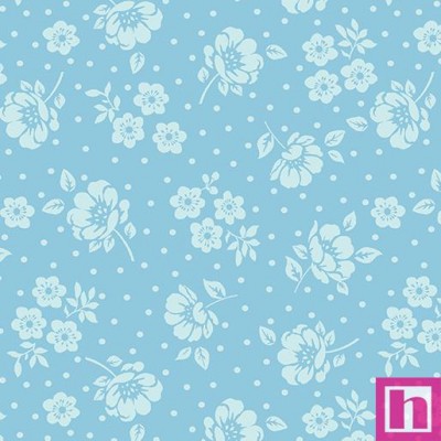 P133-16075-52 PATCH.AMERICANO CAMELLIA (24) 110 CM. ALGODON 100% CIELO Venta en piezas de 6.80 M