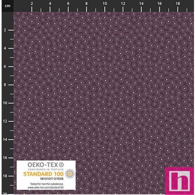 P137-4504-073 PATCH.AMERICANO BOBBINS AND BLOOMS (16) 110 CM. ALGODON 100% PURPURA Venta en piezas de 6.00 M