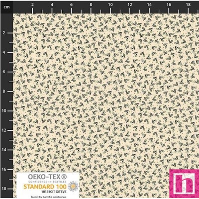 P137-4504-088 PATCH.AMERICANO BOBBINS AND BLOOMS (09) 110 CM. ALGODON 100% CREMA Venta en piezas de 6.00 M