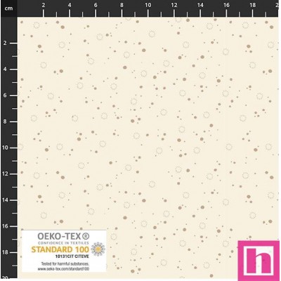 P137-4504-091 PATCH.AMERICANO BOBBINS AND BLOOMS (10) 110 CM. ALGODON 100% CREMA Venta en piezas de 6.00 M