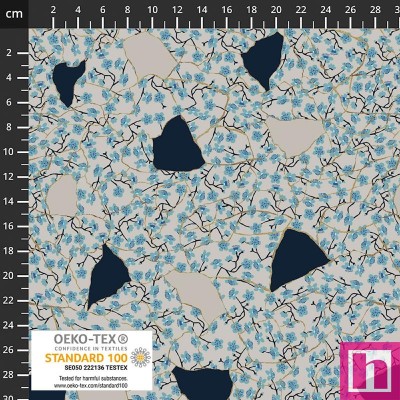 P137-4504-127 PATCH.AMERICANO GRACEFULLY BROKEN (06) 110 CM. ALGODON 100% GRIS Venta en piezas de 6.00 M