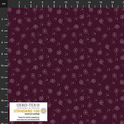 P137-4514-526 PATCH.AMERICANO THE SWEETEST EMBRACE (12) 110 CM. ALGODON 100% VINO Venta en piezas de 6.00 M