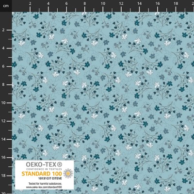 P137-4514-537 PATCH.AMERICANO THE SWEETEST EMBRACE (23) 110 CM. ALGODON 100% CIELO Venta en piezas de 6.00 M