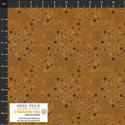 P137-4514-544 PATCH.AMERICANO THE SWEETEST EMBRACE (17) 110 CM. ALGODON 100% CAMEL Venta en piezas de 6.00 M