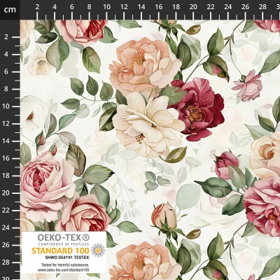 P137-4550-535 PATCH.AMERICANO TAYLOR-ROSE (01) 110 CM. ALGODON 100% HIELO Venta en piezas de 6.00 M