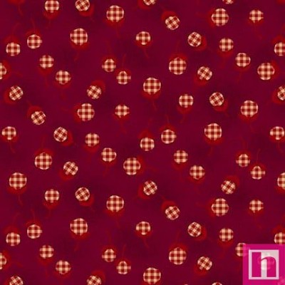 P140-1342-88 PATCH. AMERICANO GARNER AND GINGHAM (03) 110 CM. ALGODON 100% BURDEOS Venta en piezas de 7.00 M