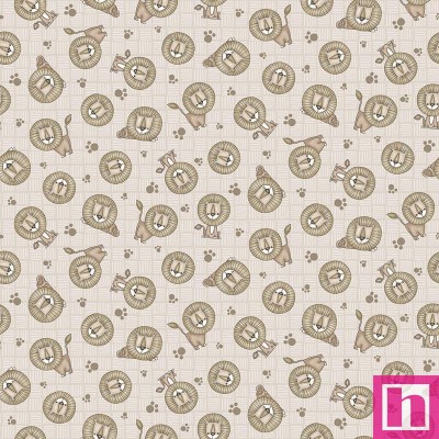 P140-1631-44 PATCH. AMERICANO BIG KITTIES (09) 110 CM. ALGODON 100% GRIS Venta en piezas de 7.00 M