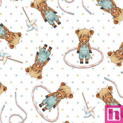 P140-1720-01 PATCH. AMERICANO BOHO BUDDIES (11) 110 CM. ALGODON 100% BLANCO Venta en piezas de 6.80 M