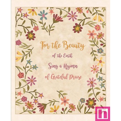 P140-3231P-11 PATCH. AMERICANO GIFT OF GRATEFUL PRAISE (11) PANEL 90X110 CM. ALGODON 100% BEIG/MULTI Venta en piezas de 7.00 M