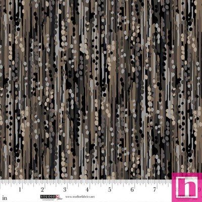 P140-8548-39 PATCH. AMERICANO FIELD OF SEAMS: BITTERSWEET (07) 110 CM. ALGODON 100% NEGRO Venta en piezas de 7.00 M