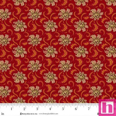 P140-986-88 PATCH. AMERICANO BAUBLES AND BALSAM (10) 110 CM. ALGODON 100% ROJO Venta en piezas de 7.00 M