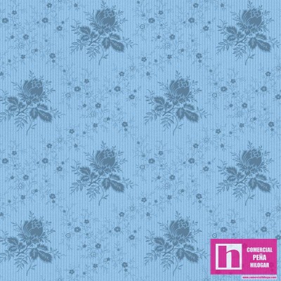 P17-MAS10254-B PATCH. AMERICANO AMERICAN BEAUTY  (08) 110 CM. ALGODON 100% AZUL Venta en piezas de 7.00 M