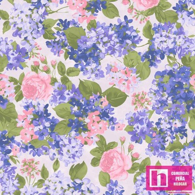 P17-MAS10261-K PATCH. AMERICANO COTTAGE BOUQUET (07) 110 CM. ALGODON 100% GRIS/MULTI Venta en piezas de 7.00 M