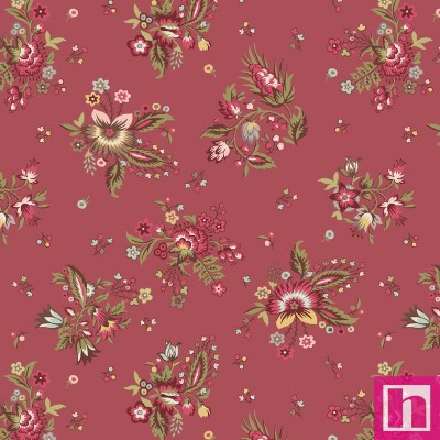 P17-MAS11041-R PATCH. AMERICANO FRENCH MARKET (01) 110 CM. ALGODON 100% ROJO Venta en piezas de 7.00 M