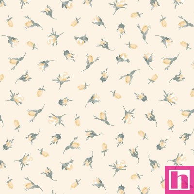 P17-MASF10996-S PATCH. AMERICANO LA FLEUR FLANNEL (14) 110 CM. FRANELA ALGODON 100% CREMA Venta en piezas de 5.50 M