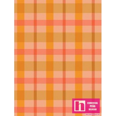 P23-120-209013 PATCH. AMERICANO FLOWER MARKET (15) 110 CM. ALGODON 100% PAPAYA Venta en piezas de 7.00 M