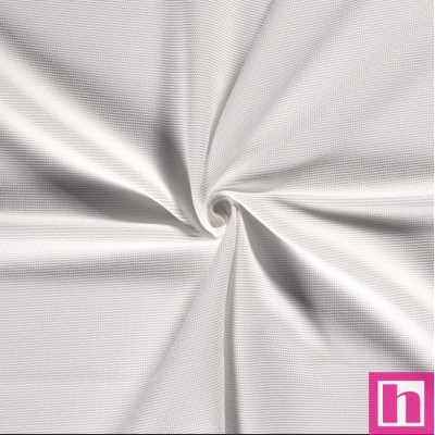 P75-2904-50 NIDO DE ABEJA MINI YAEL (01) 150 CM. 235 GR/M2. ALGODON 100% BLANCO Venta en piezas de 6.00 M